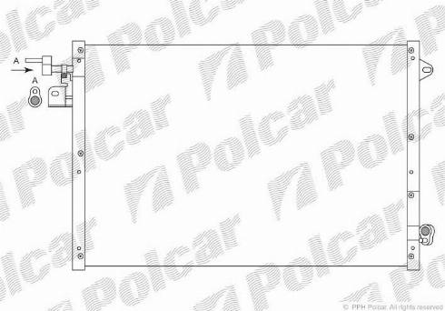 Polcar 3253K8C1 - Конденсатор кондиционера avtokuzovplus.com.ua