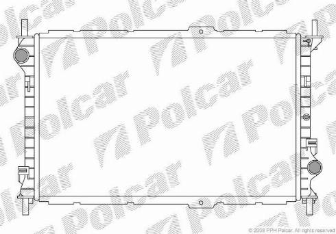 Polcar 325608-1 - Радиатор, охлаждение двигателя avtokuzovplus.com.ua