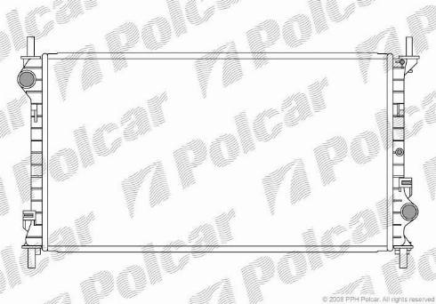 Polcar 325608-2 - Радиатор, охлаждение двигателя avtokuzovplus.com.ua