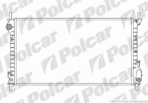 Polcar 325608-3 - Радиатор, охлаждение двигателя avtokuzovplus.com.ua