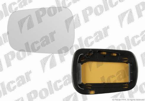 Polcar 3257551M - Дзеркальне скло, зовнішнє дзеркало autocars.com.ua