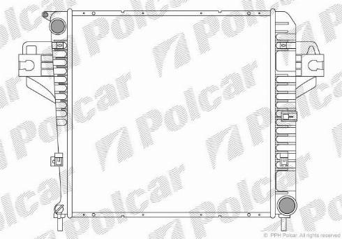Polcar 3410085K - Радиатор, охлаждение двигателя avtokuzovplus.com.ua