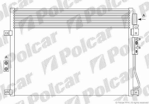 Polcar 3430K82X - Конденсатор, кондиціонер autocars.com.ua