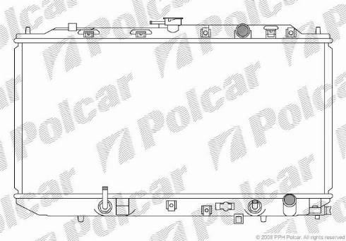 Polcar 380508-9 - Радіатор, охолодження двигуна autocars.com.ua