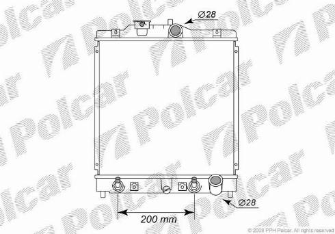 Polcar 380708-9 - Радіатор, охолодження двигуна autocars.com.ua