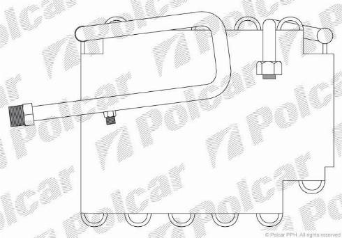 Polcar 3816P8-1 - Випарник, кондиціонер autocars.com.ua