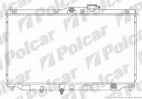 Polcar 3817081K - Радіатор, охолодження двигуна autocars.com.ua