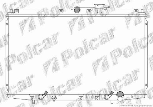 Polcar 381808-4 - Радиатор, охлаждение двигателя avtokuzovplus.com.ua