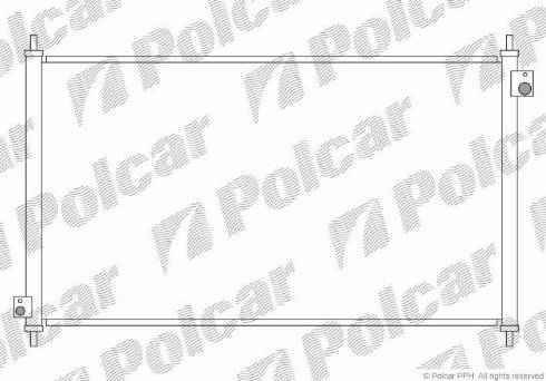 Polcar 3818K81K - Конденсатор кондиционера avtokuzovplus.com.ua