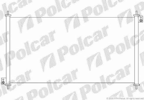 Polcar 3818K8C1 - Конденсатор кондиционера avtokuzovplus.com.ua