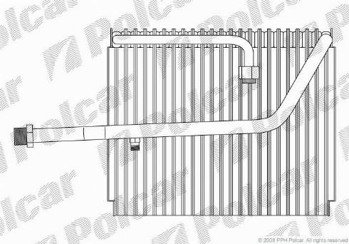 Polcar 3818P8-1 - Испаритель, кондиционер avtokuzovplus.com.ua