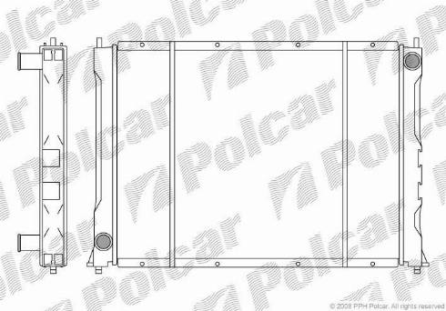 Polcar 381908-3 - Радіатор, охолодження двигуна autocars.com.ua