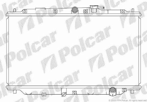 Polcar 382008-3 - Радіатор, охолодження двигуна autocars.com.ua