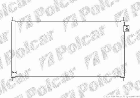 Polcar 3820K8C3 - Конденсатор, кондиціонер autocars.com.ua