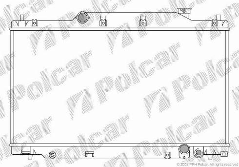Polcar 382508-3 - Радіатор, охолодження двигуна autocars.com.ua