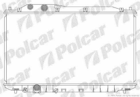 Polcar 382908-1 - Радиатор, охлаждение двигателя autodnr.net