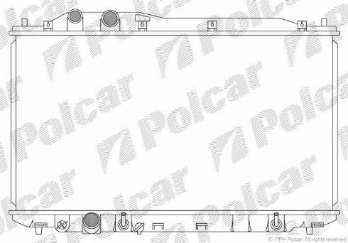 Polcar 382908-3 - Радиатор, охлаждение двигателя autodnr.net