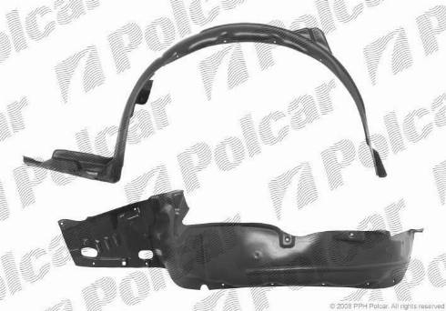 Polcar 3833FL-1 - Обшивка, колісна ніша autocars.com.ua