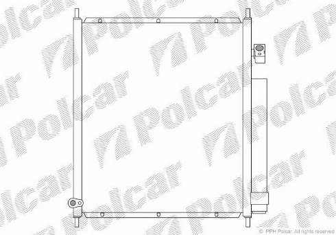 Polcar 3835K81K - Конденсатор, кондиціонер autocars.com.ua