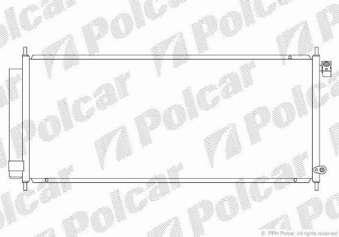 Polcar 3835K82K - Конденсатор, кондиціонер autocars.com.ua