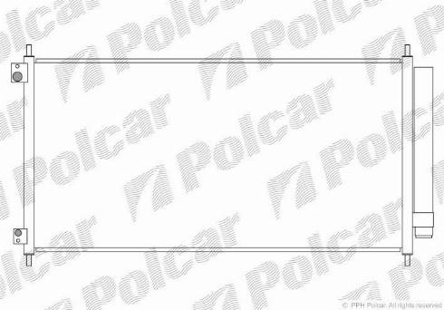 Polcar 3851K81K - Конденсатор, кондиціонер autocars.com.ua