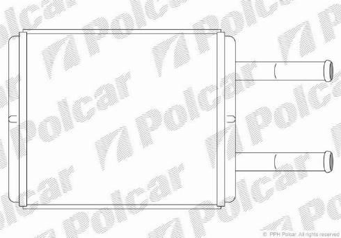 Polcar 4001N81X - Теплообменник, отопление салона avtokuzovplus.com.ua