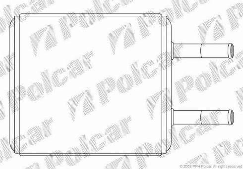 Polcar 4005N8-1 - Теплообменник, отопление салона avtokuzovplus.com.ua