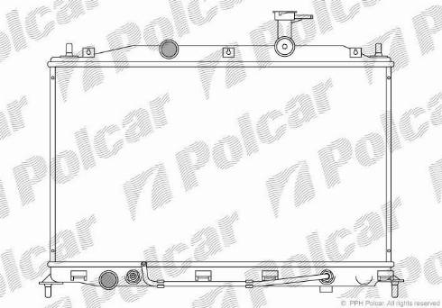 Polcar 400908-4 - Радіатор, охолодження двигуна autocars.com.ua