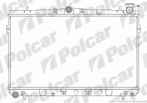 Polcar 401108-1 - Радіатор, охолодження двигуна autocars.com.ua