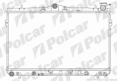 Polcar 401108-2 - Радіатор, охолодження двигуна autocars.com.ua