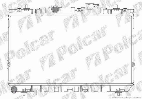Polcar 4013083X - Радіатор, охолодження двигуна autocars.com.ua