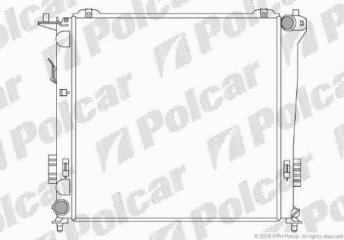 Polcar 4015082X - Радіатор, охолодження двигуна autocars.com.ua