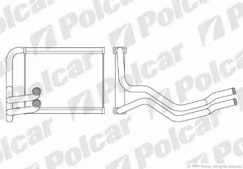 Polcar 4015N81X - Теплообмінник, опалення салону autocars.com.ua