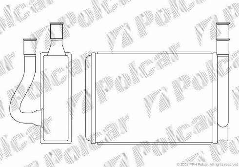 Polcar 4021N8-1 - Теплообменник, отопление салона avtokuzovplus.com.ua