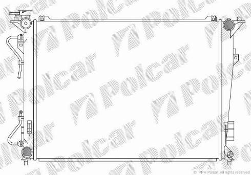 Polcar 402608-1 - Радіатор, охолодження двигуна autocars.com.ua