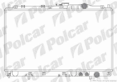 Polcar 4034081X - Радіатор, охолодження двигуна autocars.com.ua