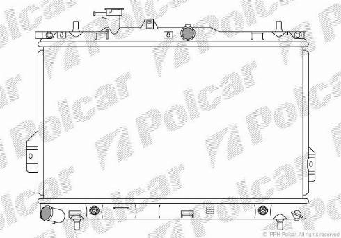 Polcar 403508-1 - Радиатор, охлаждение двигателя autodnr.net