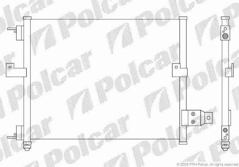 Polcar 4040K8C1 - Конденсатор кондиционера autodnr.net