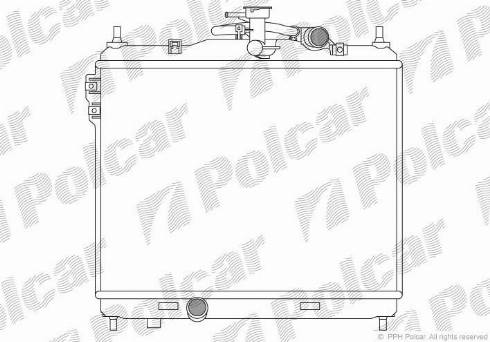 Polcar 4042085X - Радіатор, охолодження двигуна autocars.com.ua
