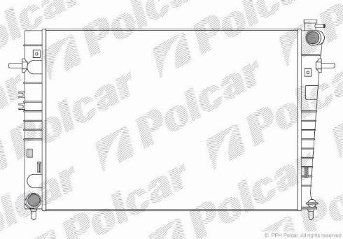 Polcar 4047082X - Радіатор, охолодження двигуна autocars.com.ua