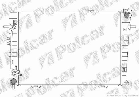 Polcar 4047084X - Радіатор, охолодження двигуна autocars.com.ua