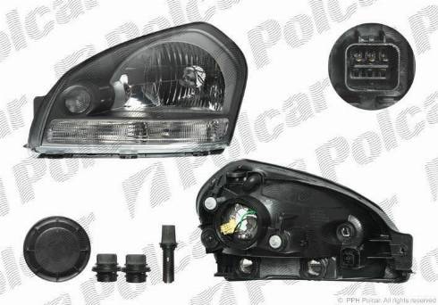 Polcar 404709-E - Основна фара autocars.com.ua