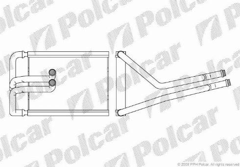 Polcar 4047N81X - Теплообменник, отопление салона avtokuzovplus.com.ua