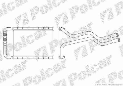 Polcar 4051N81X - Теплообменник, отопление салона avtokuzovplus.com.ua