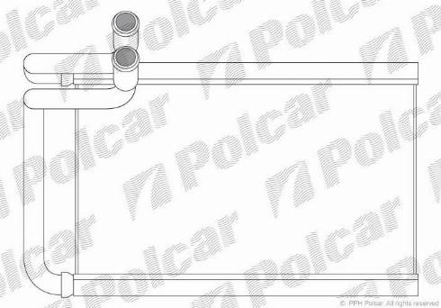 Polcar 4064N81X - Теплообмінник, опалення салону autocars.com.ua