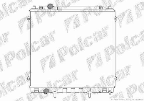 Polcar 4065083X - Радіатор, охолодження двигуна autocars.com.ua