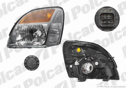 Polcar 4067091E - Основна фара autocars.com.ua