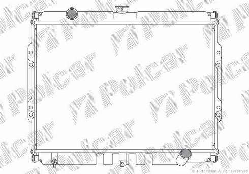 Polcar 4070081X - Радиатор, охлаждение двигателя avtokuzovplus.com.ua