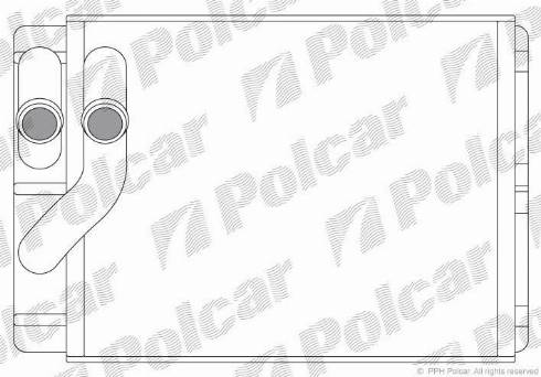 Polcar 4075N81X - Теплообмінник, опалення салону autocars.com.ua