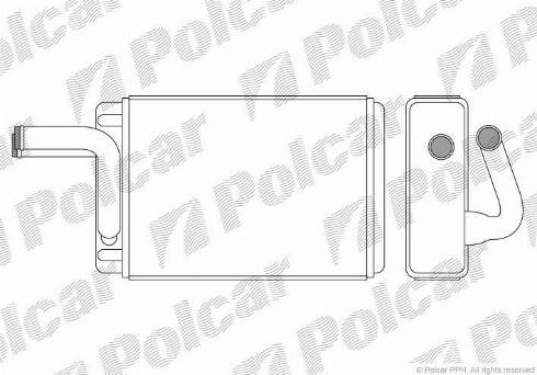 Polcar 4099N81X - Теплообмінник, опалення салону autocars.com.ua